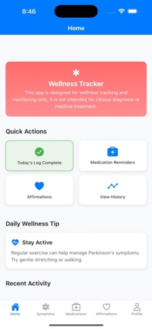 ParkinsPal screenshot