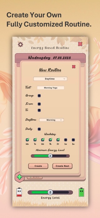 Energy-Based Routine Screenshot 2 of 5