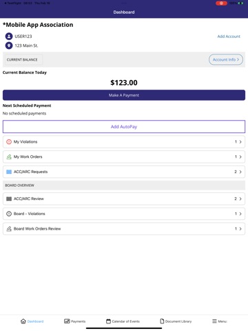 Ascend Management iPad screenshot