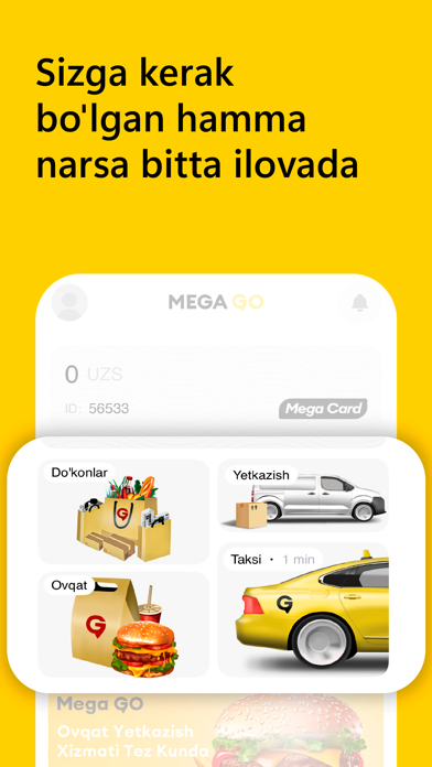 Mega Go - taksi va yetkazish Screenshot