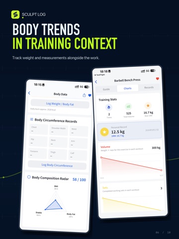 Sculpt Log:Gym Workout Tracker iPad screenshot