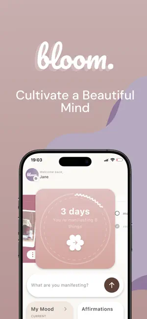 Bloom: Manifest & Mood Tracker screenshot 1