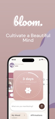 Bloom: Manifest & Mood Tracker Screenshot 1 of 9