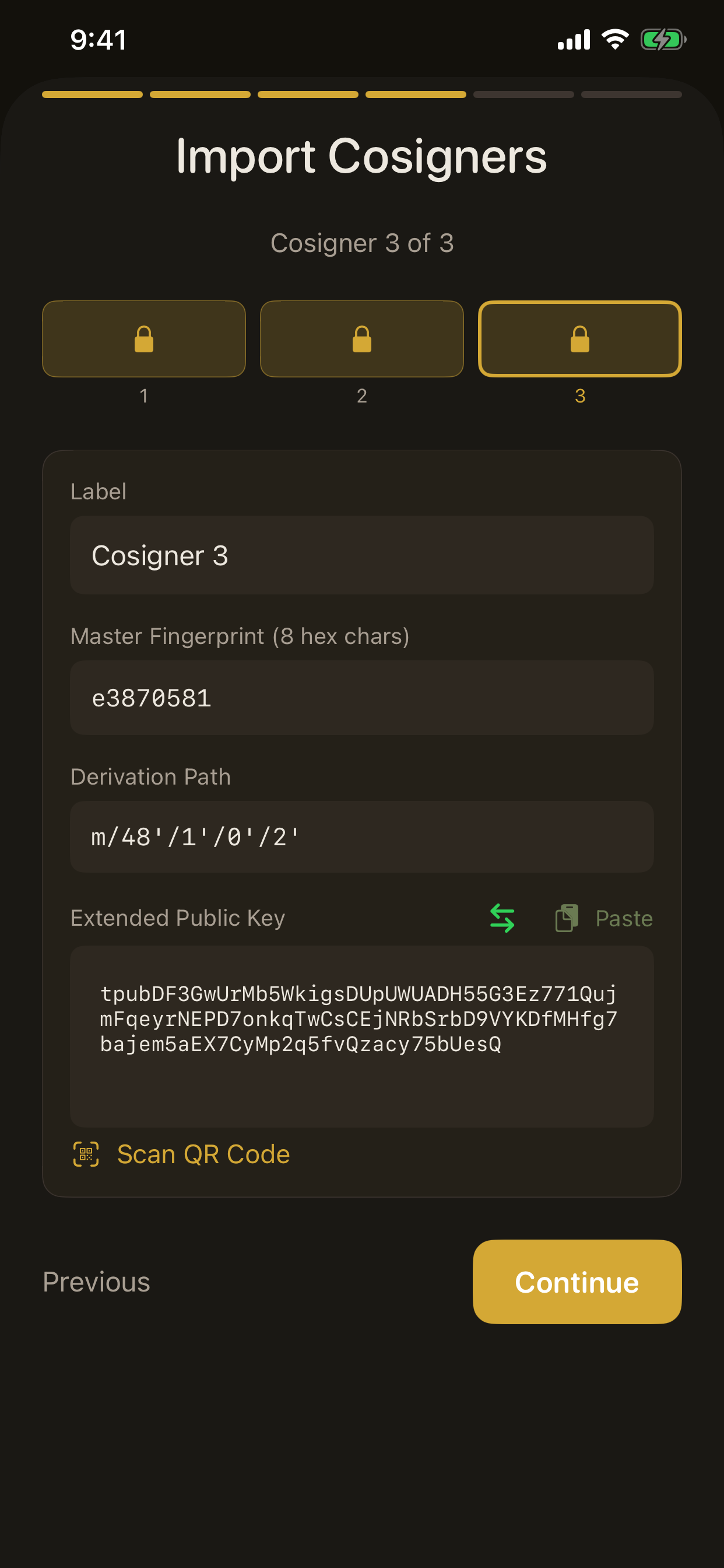Birch Wallet: Bitcoin Multisig screenshot 6