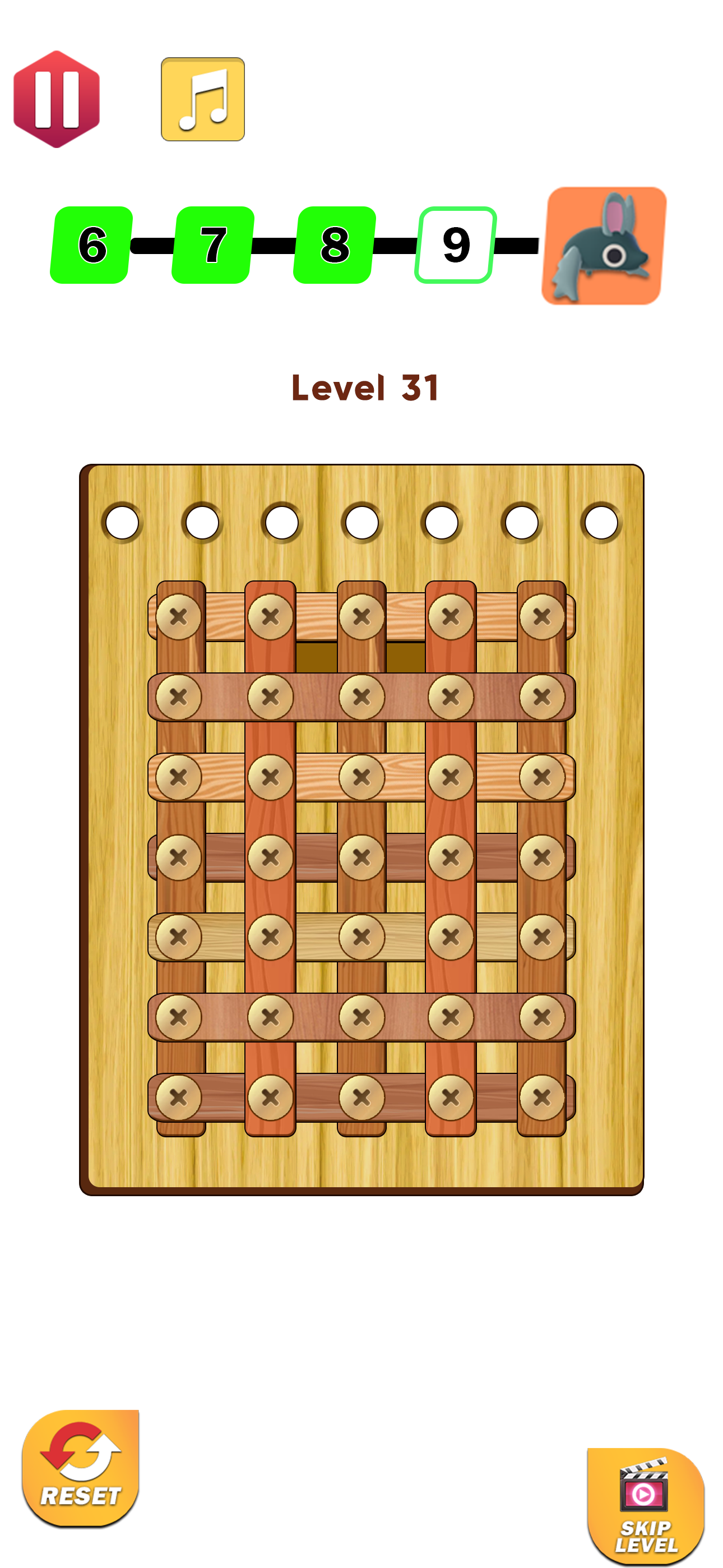 Wood Nuts & Bolts Puzzle 3D