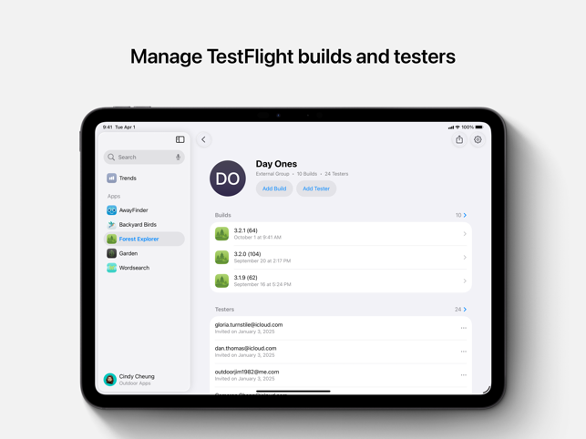 App Store Connect Screenshot