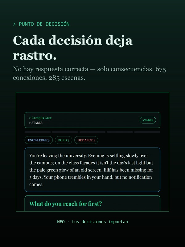 NEO: Historia Interactiva screenshot 8