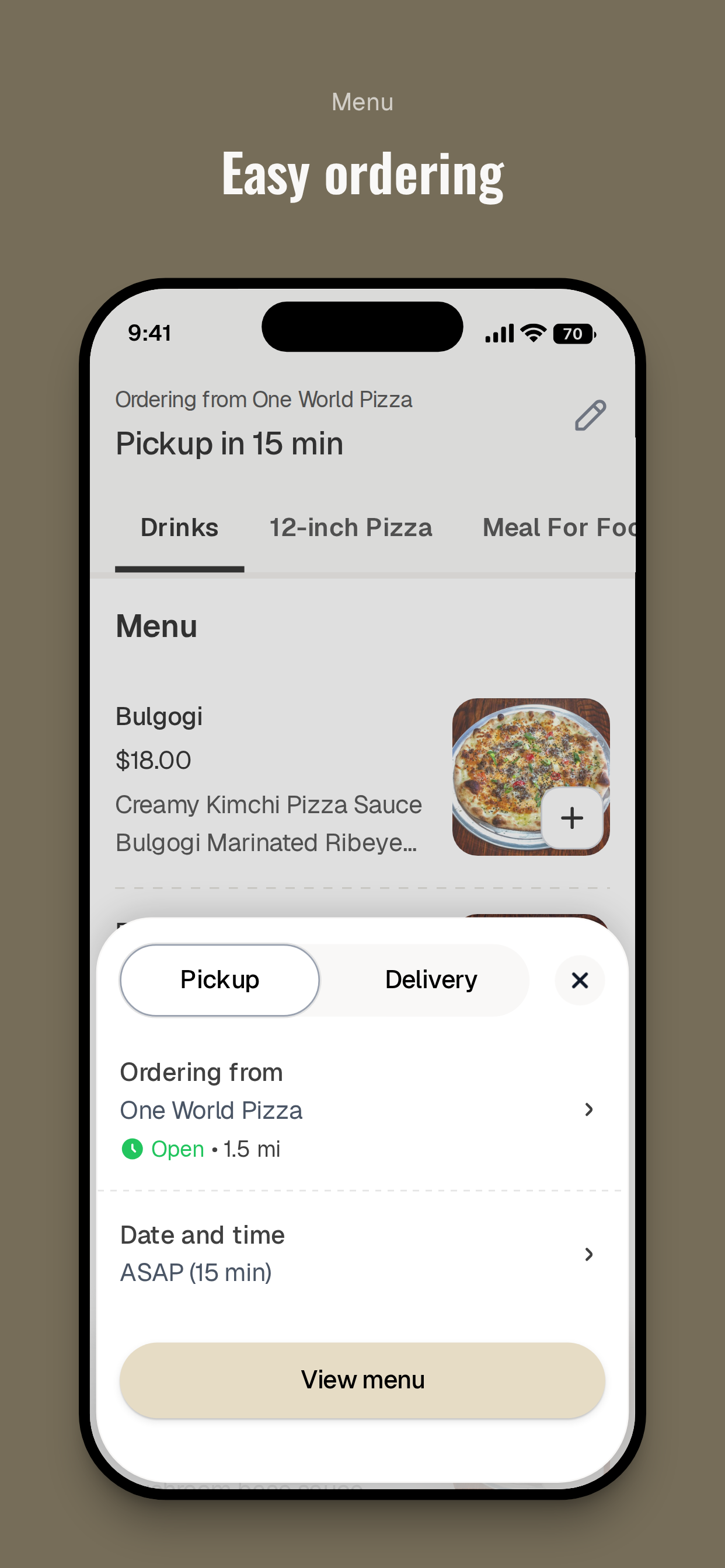 One World Pizza screenshot 3