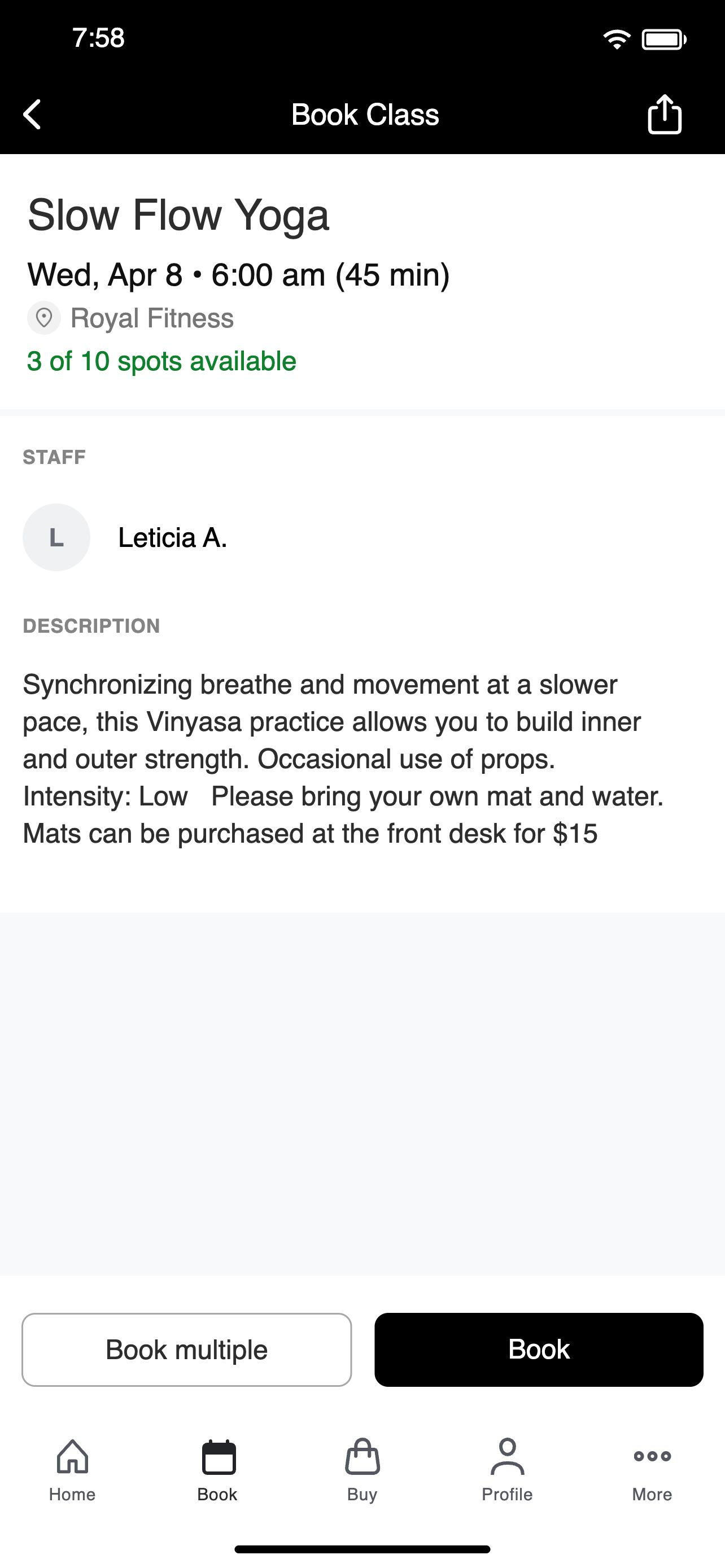Royal Fitness screenshot 3