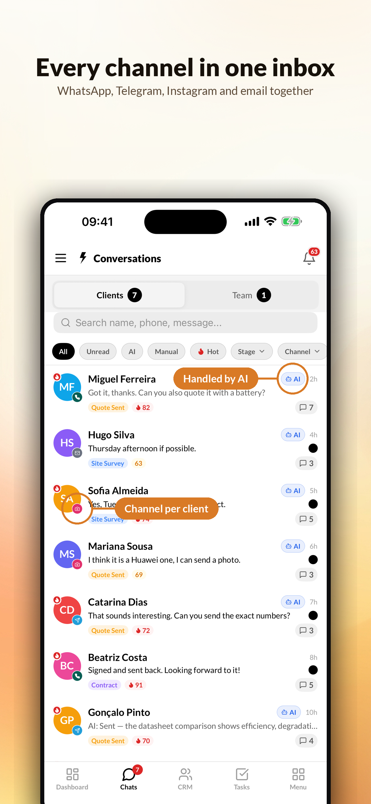 Flick AI CRM screenshot 2