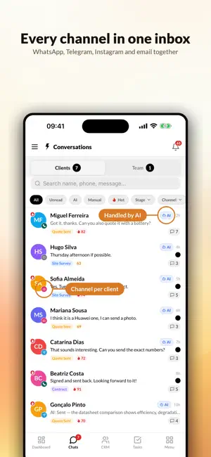 Flick AI CRM screenshot 2
