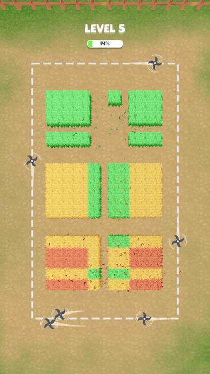 Grass Slasher Cutting