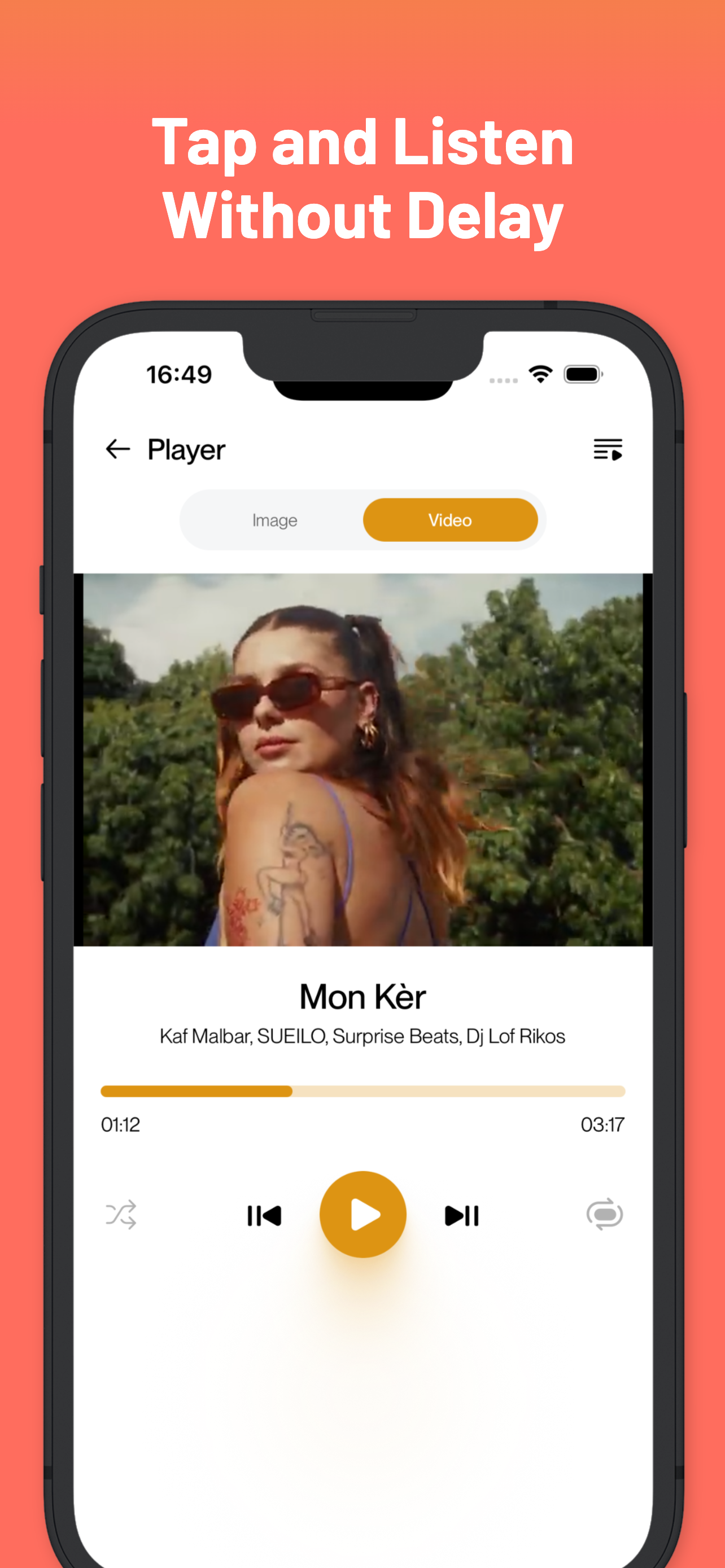 Music Player : Song, Video