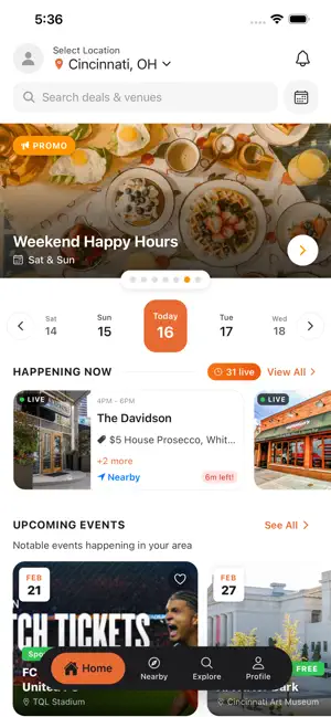 Haven - Happy Hour Finder screenshot 1