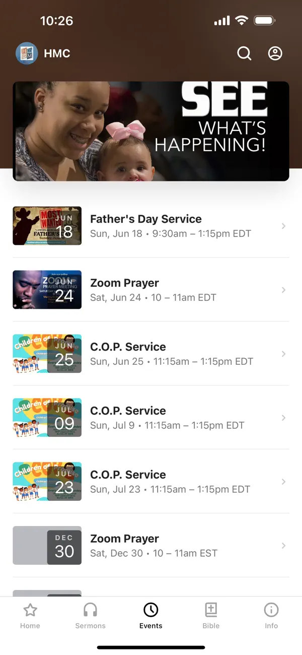 Screenshot #3 pour HARRIS MEMORIAL COGIC