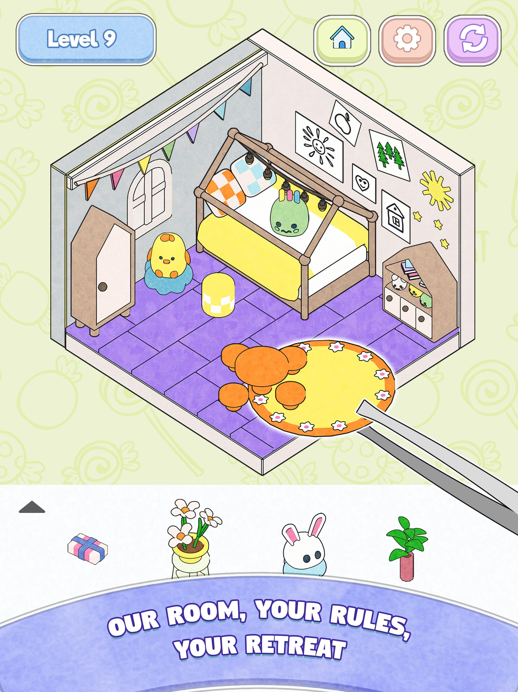 Cozy Sticker Room: Home Puzzle screenshot 7