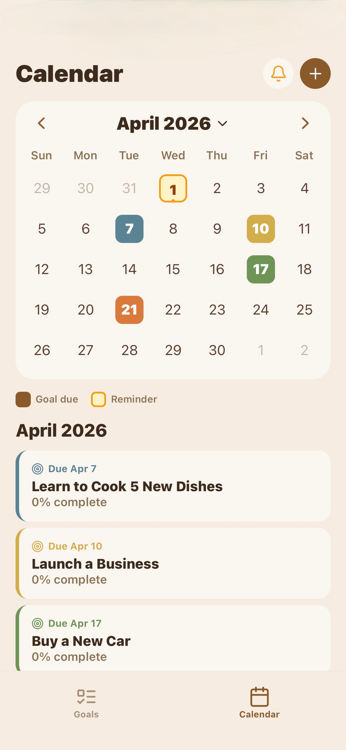 Beacon: Journal + Goal Tracker
