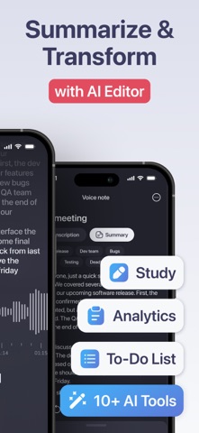 Notebot: AI Voice Note Taker iPhone screenshot