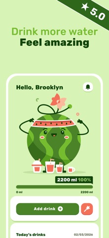 Water Tracker: Drink & Friends Screenshot 1 of 8