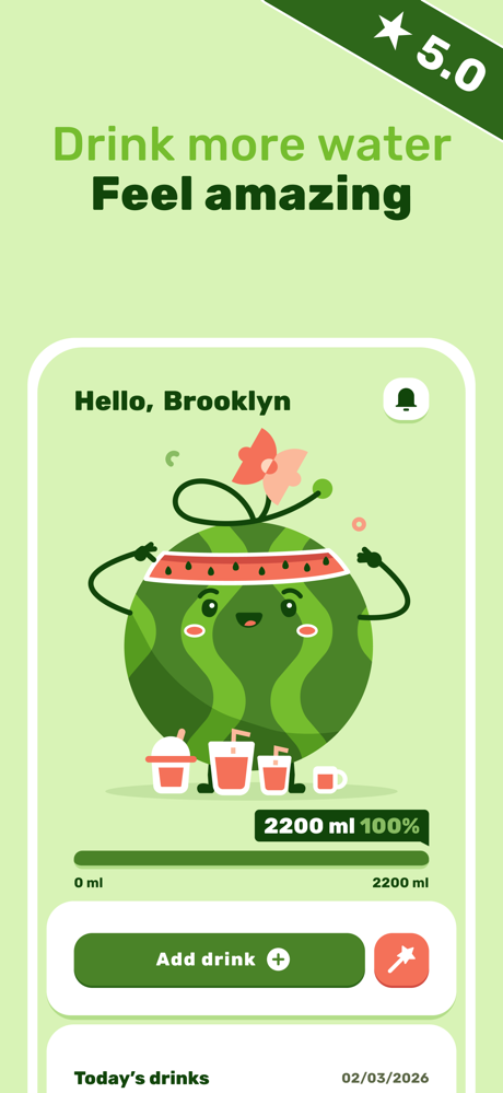 Water Tracker: Drink & Friends screenshot 1