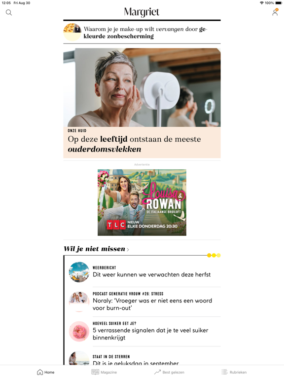 Margriet iPad screenshot