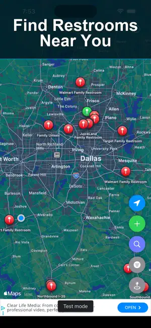 OneGo: Private Restroom Finder screenshot 1