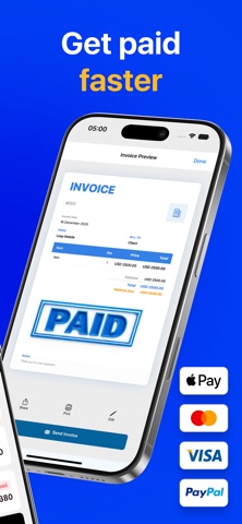 InvoiceGo Simple Invoice Maker iPhone screenshot