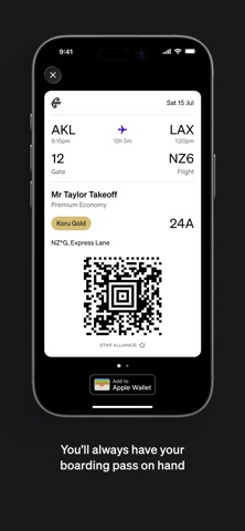 Air NZ iPhone screenshot 5