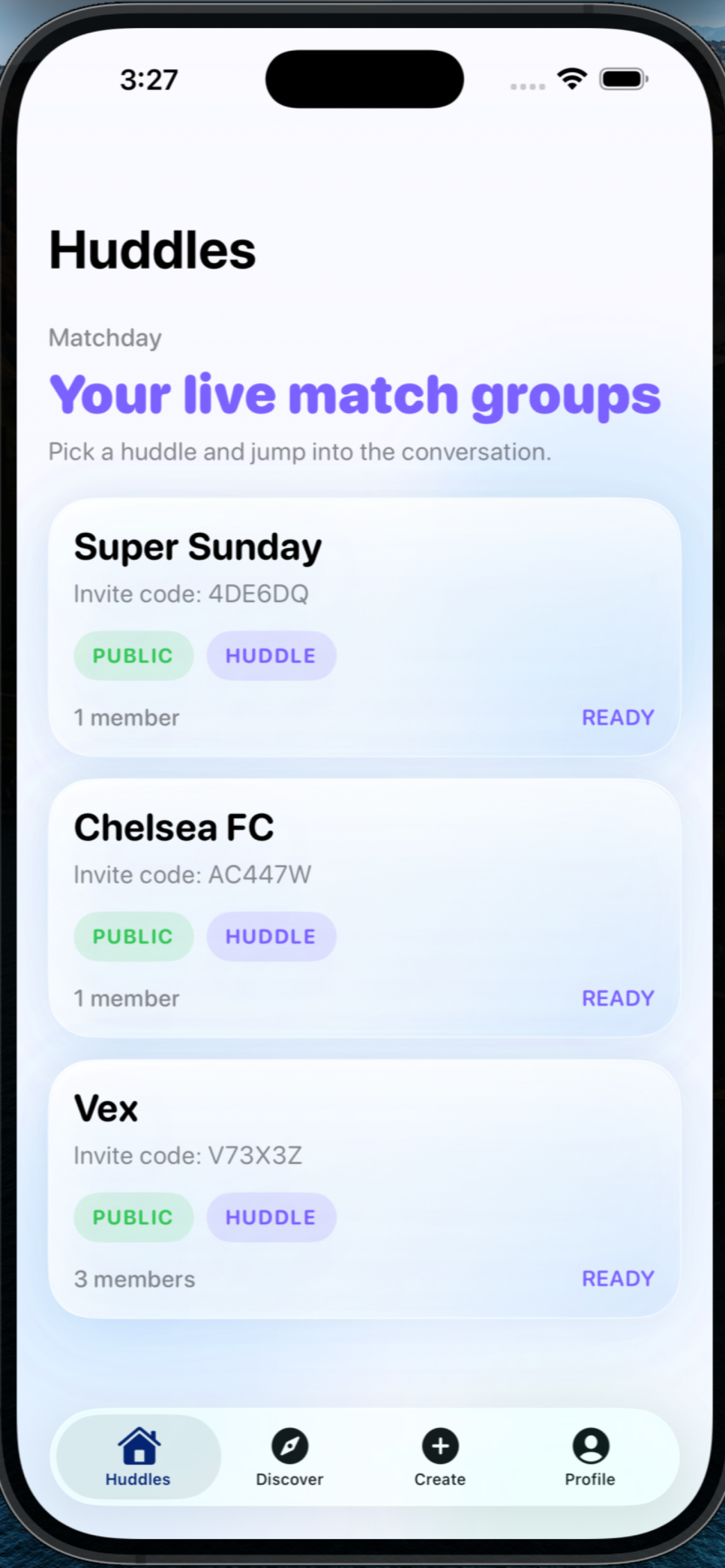 MatchDay Live Huddles screenshot 4