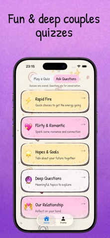 Couples Questions Games Screenshot 2 of 6