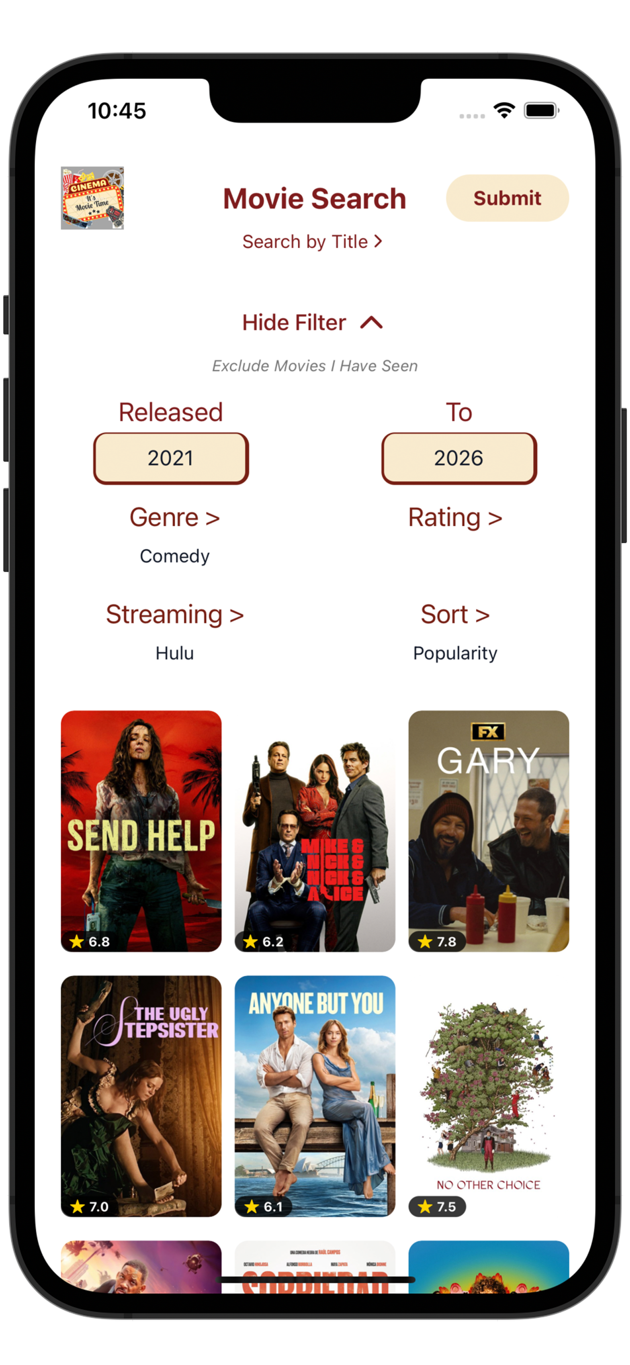 Movie Search: It's Movie Time!