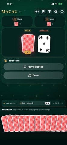 MACAU Card Game screenshot 2