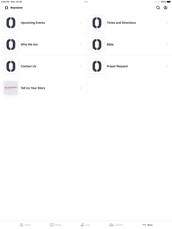 Keystone Church - TX iPad screenshot 5 - Lifestyle app