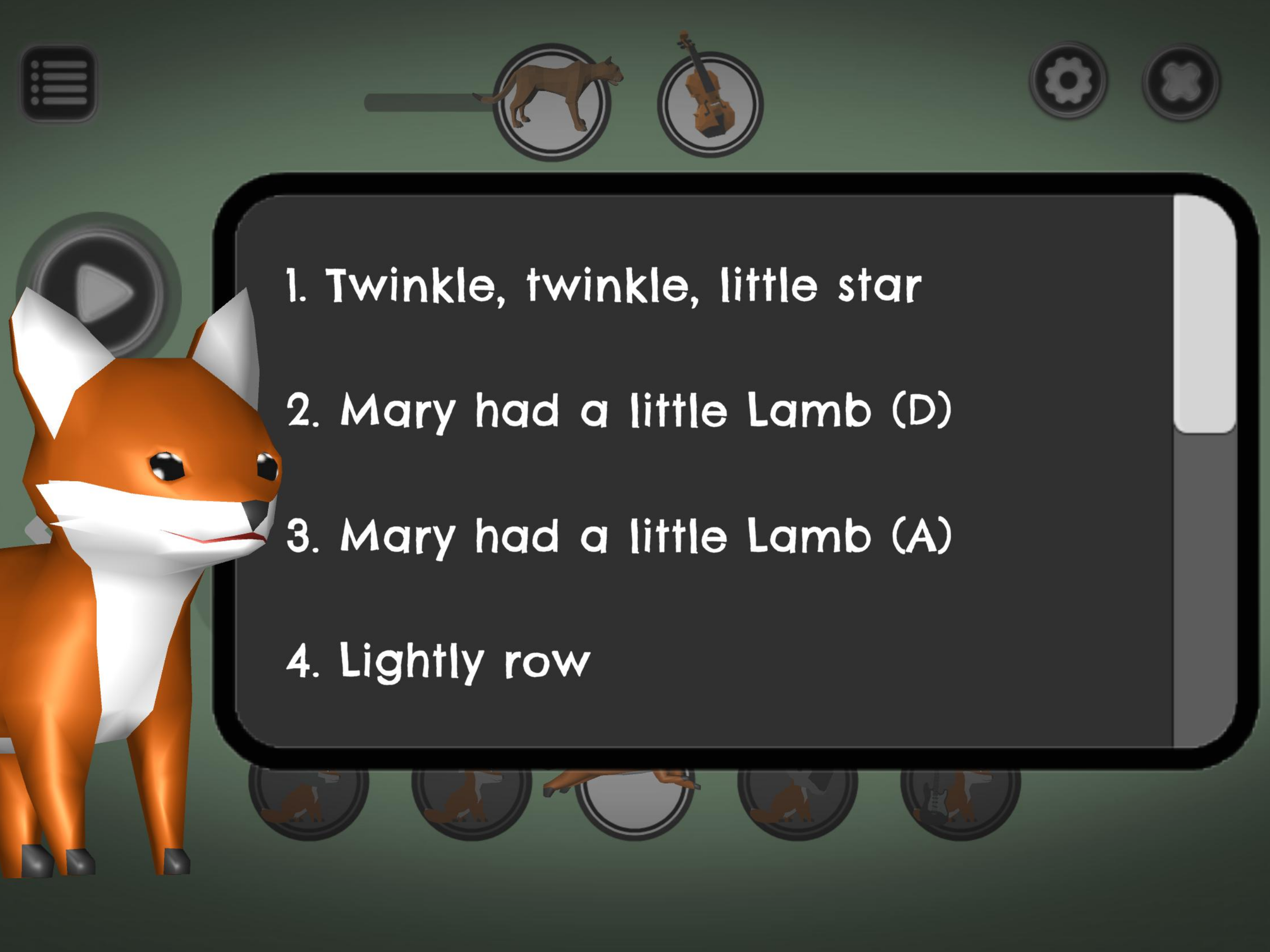 Folk fox songs violin LITE
