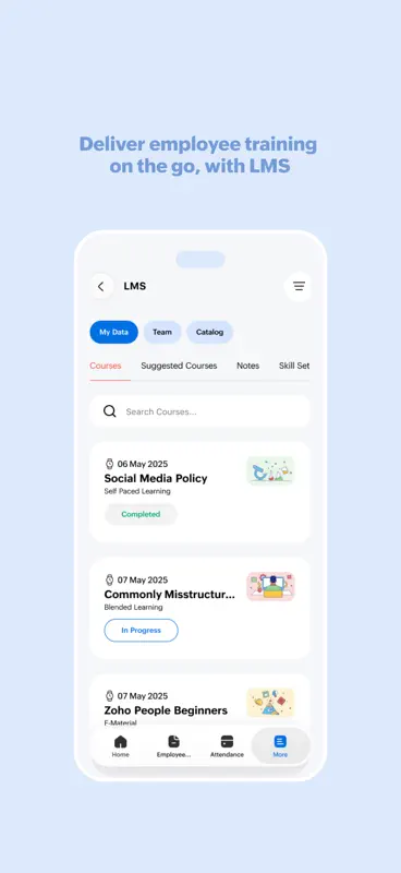Zoho People - HR management screenshot 5 of 6