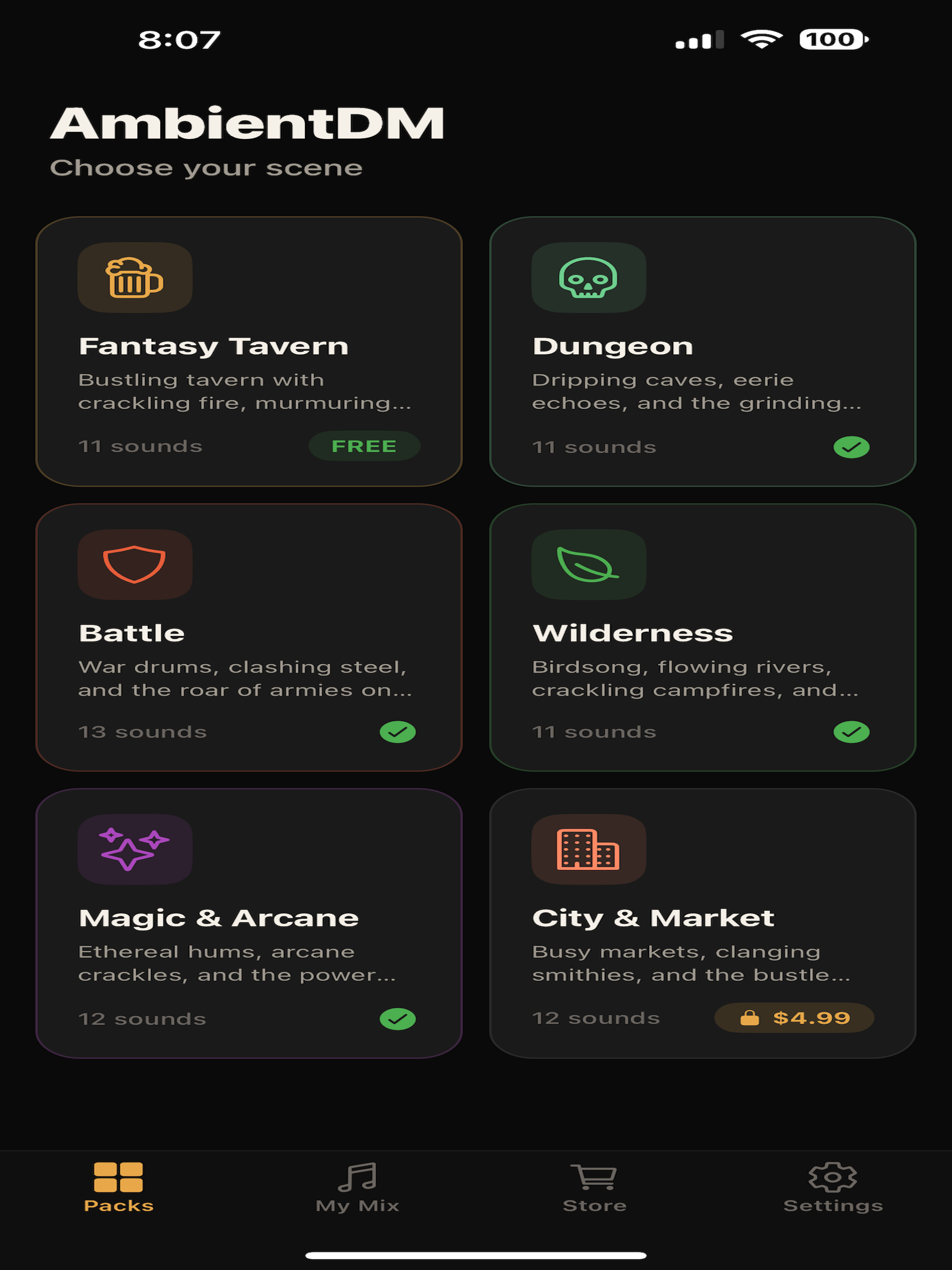AmbientDM - Soundboard for DMs
