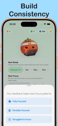 Focus Lock : Pomodoro Timer iPhone screenshot