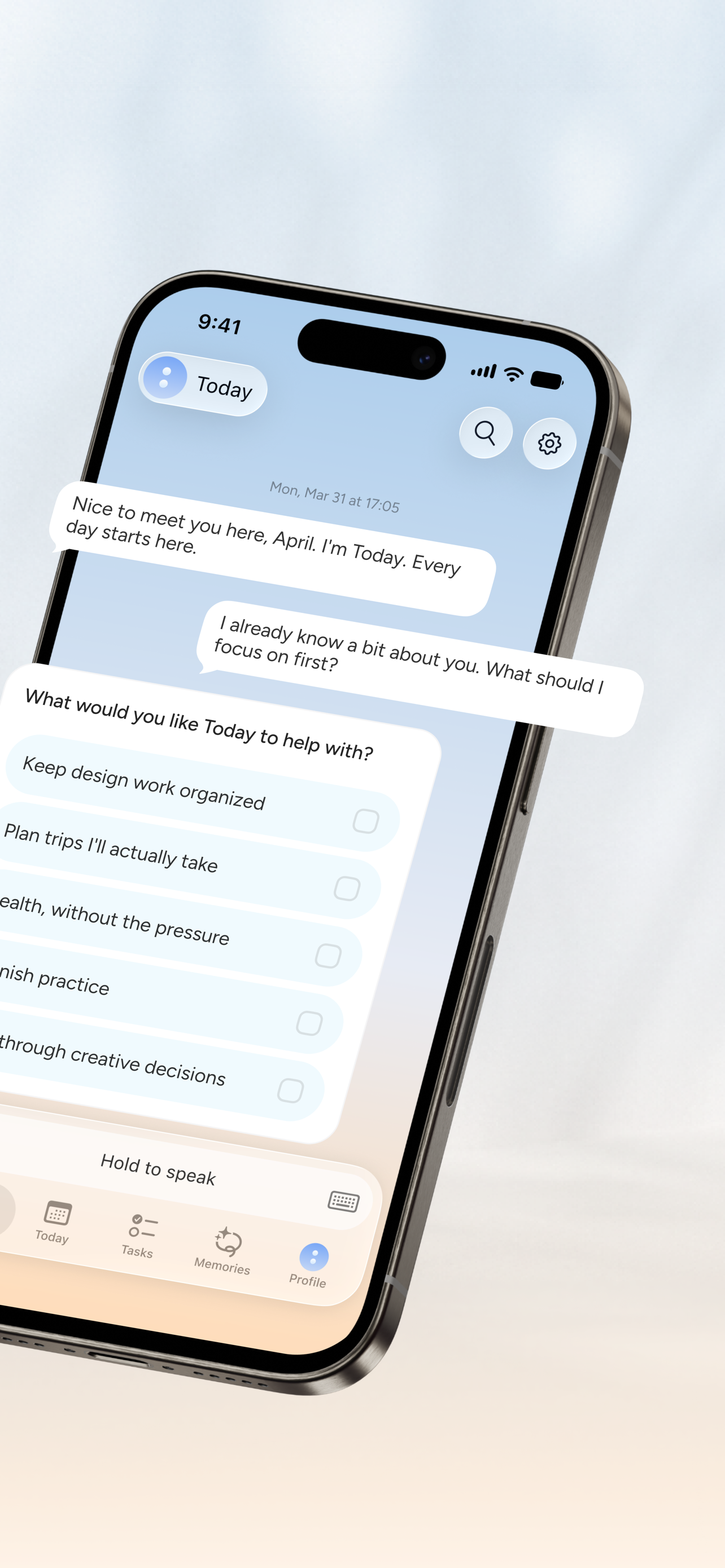 Today: AI Personal Assistant screenshot 2