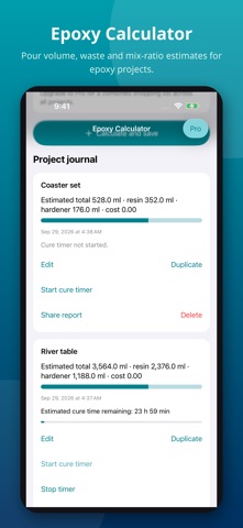 Epoxy Calculator screenshot 1