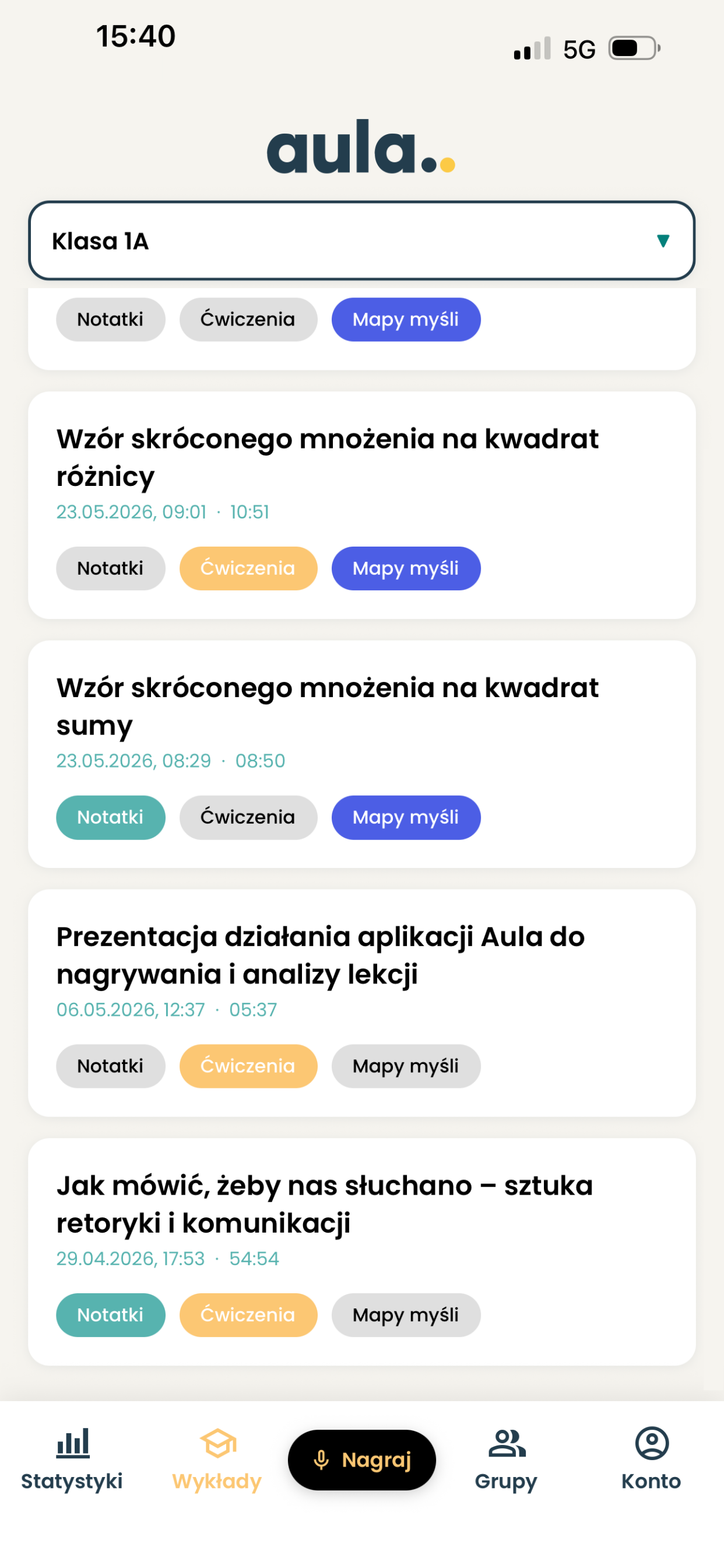 Aula screenshot 3