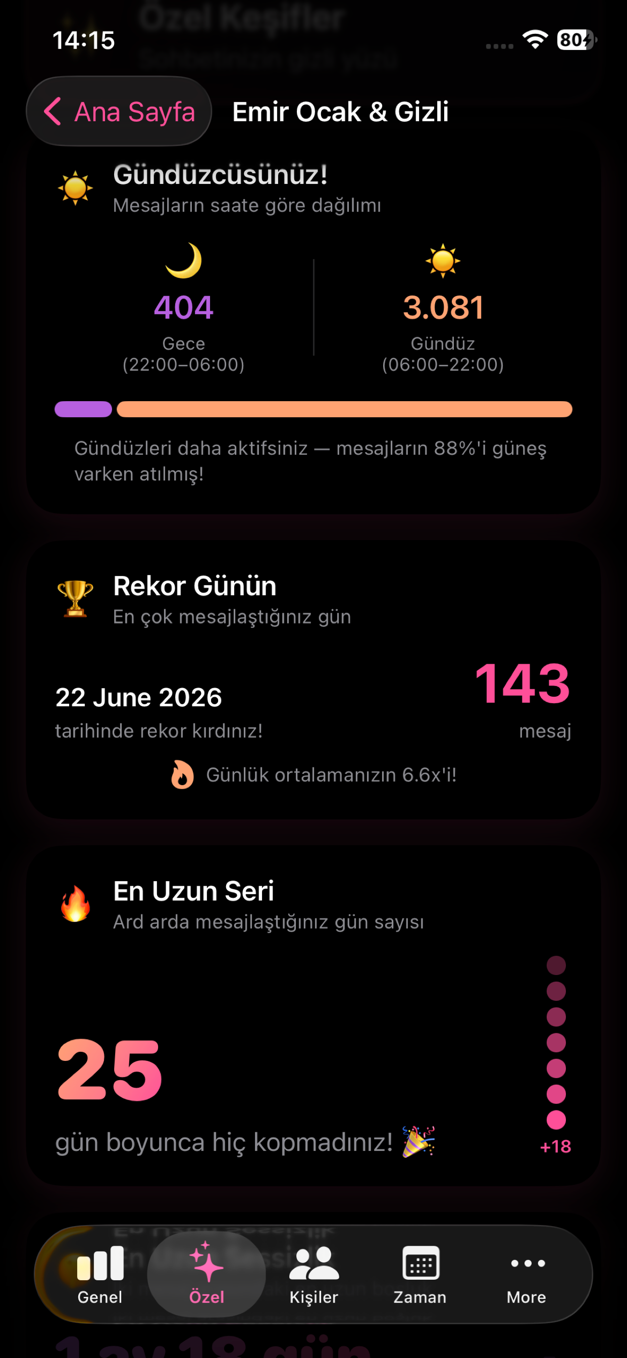 Sohbet Raporu screenshot 7