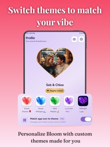 Bloom Together: Couples App iPad screenshot