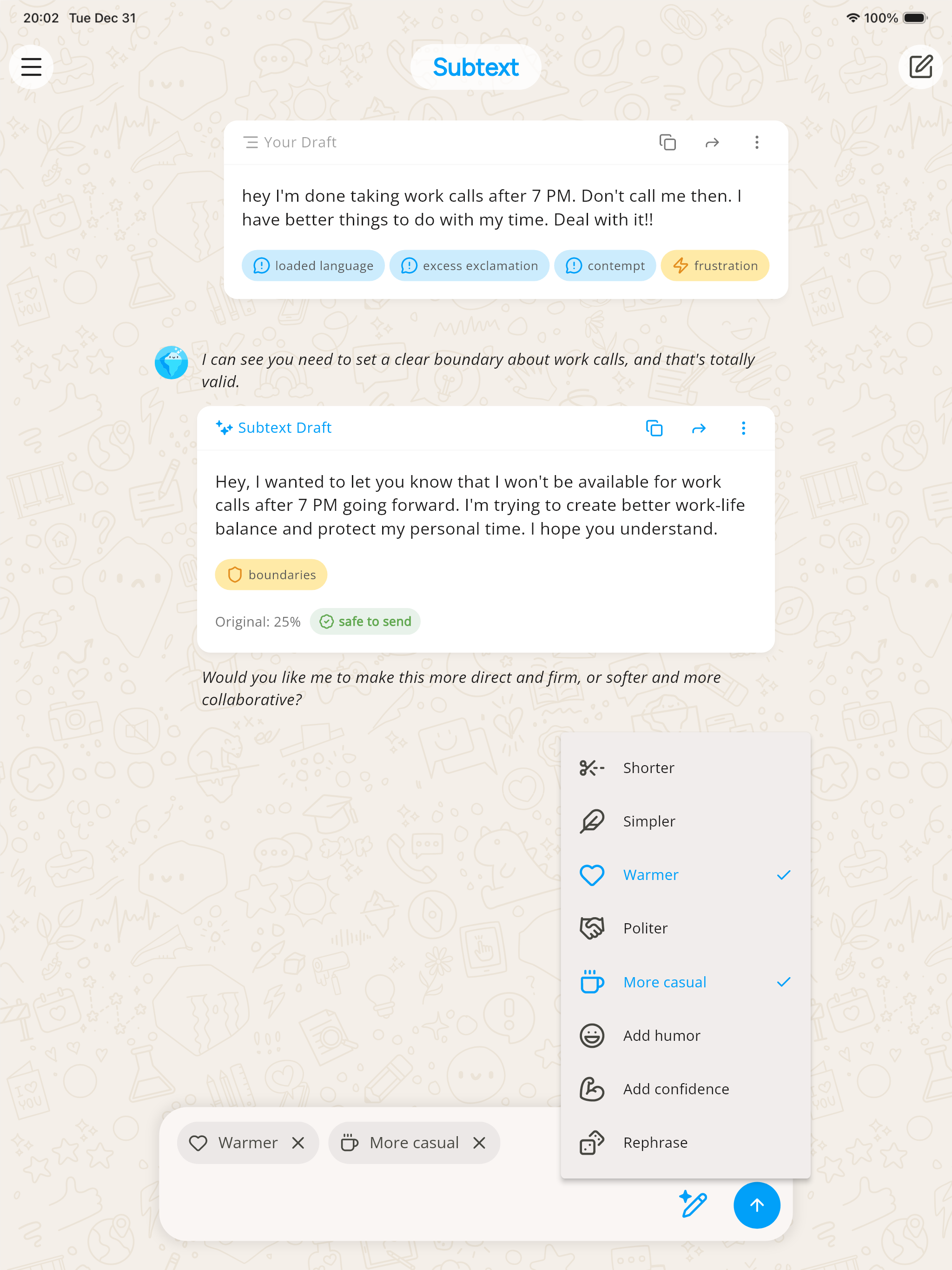 Subtext: AI Writing Assistant