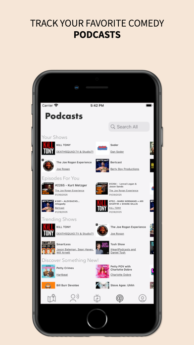 Jester: Stand-Up Comedy iPhone screenshot 6 - Entertainment app