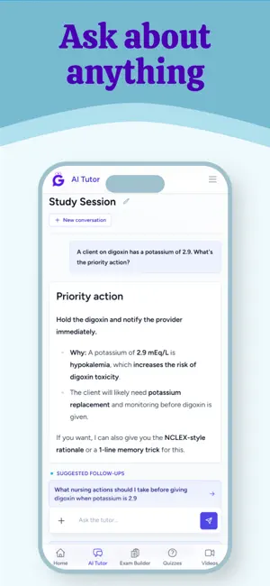 GoodNurse AI: Nursing Tutor screenshot 1