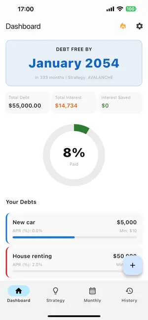 Clear Debt & FIRE screenshot 1