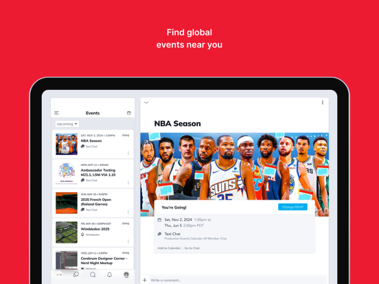 EVS User Collective iPad screenshot 5 - Social Networking app