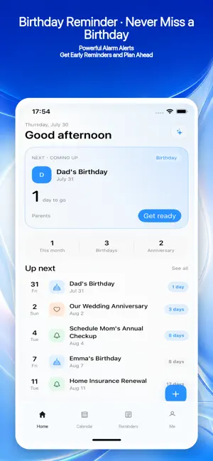 MKeep: Birthday Reminders screenshot 1