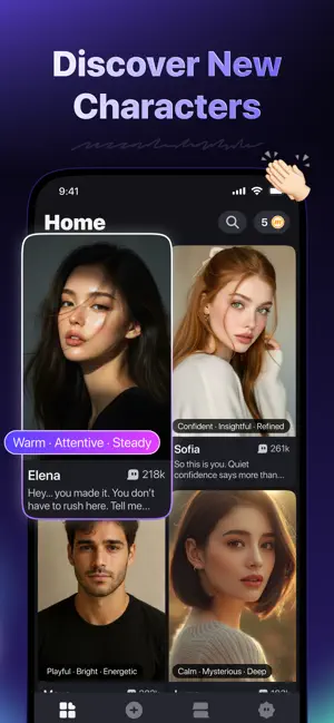 Meetra AI-Chat with Characters iPhone screenshot 2