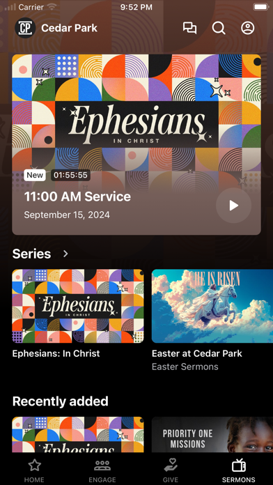 Cedar Park Church Screenshot